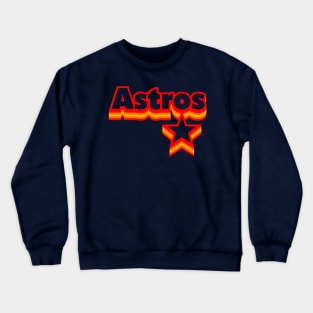 Astros and Star Retro Crewneck Sweatshirt